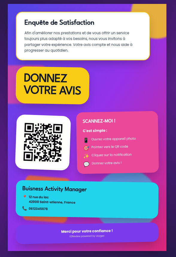 Gestion des avis