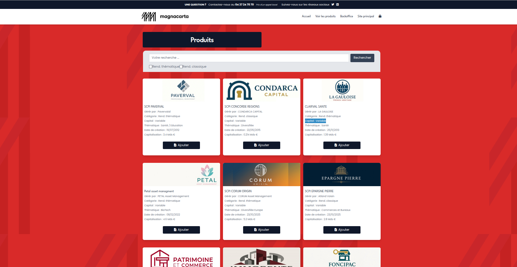Catalogue SCPI