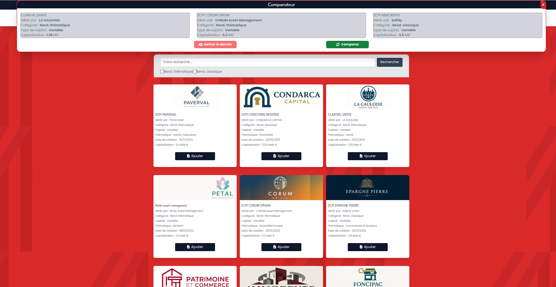 Catalogue SCPI